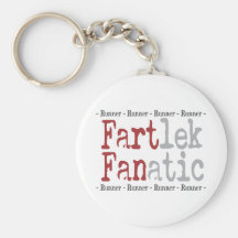 Coureur drôle de fanatique de FARTlek Porte-clef