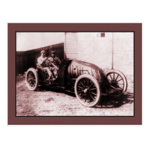 Coureur français Siszt de voiture dans son automob Carte Postale