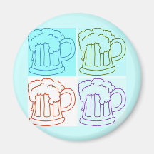 Coureur/Oktoberfest de bière Aimant Pour Réfrigérateur