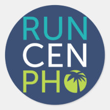 Courez l'autocollant rond du CEN Pho
