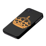 Couronne britannique royale orange coques Case-Mate iPhone 4