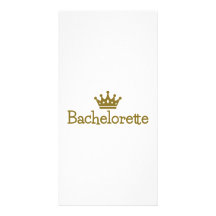 Couronne de Bachelorette Cartes De Vœux Avec Photo