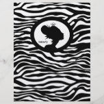 Couronne de noir de zèbre de cheveux d'insecte de  prospectus avec motif