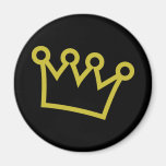 couronne de roi d'or de luxe aimant