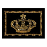 Couronne de Royalee Boleyn élégante Modèle De Carte De Visite