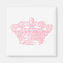 Couronne rose aimant
