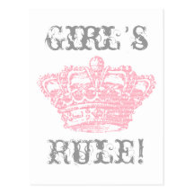 Couronne rose carte postale