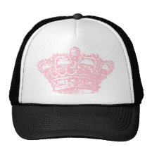 Couronne rose casquette de camionneur