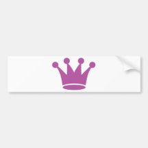 couronne rose de princesse adhésif pour voiture