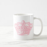 Couronne rose mug à café