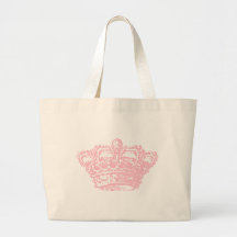 Couronne rose sacs de toile