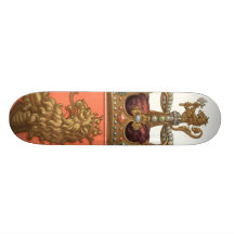 Couronne royale skateboards personnalisés