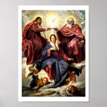 Couronnement de la Vierge Affiche