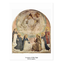 Couronnement de la Vierge par ATF Angelico Carte Postale