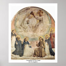 Couronnement de la Vierge par ATF Angelico Posters