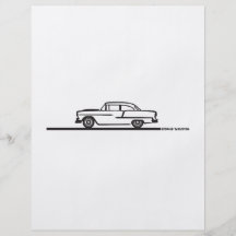 Courrier 1955 de hard-top de Chevy Prospectus Avec Motif