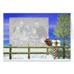 Courrier de Noël (cadre de photo) Carte De Vœux