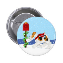 Courrier de Noël de Fox de fil Badges
