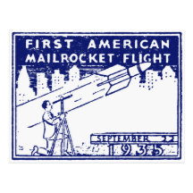 Courrier de Rocket de 1935 Américains Cartes Postales
