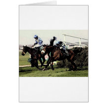 Course de chevaux cartes de vœux