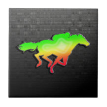 Course de chevaux lisse carreaux
