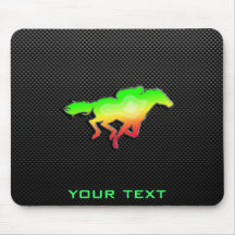 Course de chevaux lisse tapis de souris