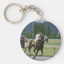 Course de chevaux porte-clés