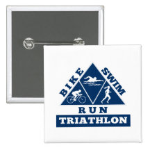 Course de course de vélo de bain d'athlète de tria badge