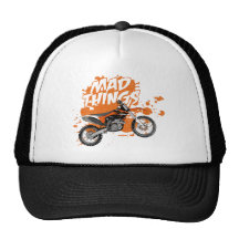 Course de motocross casquettes de camionneur
