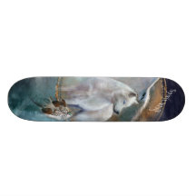 Course folle - planche à roulettes de loup d'espri