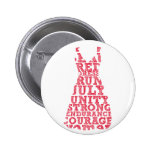 Course rouge de robe badge avec épingle