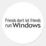 Course Windows d'amis Autocollants