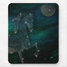 Coursier céleste tapis de souris