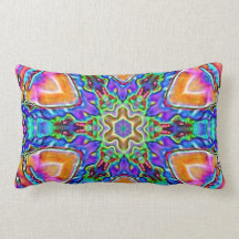 Coussin bleu de Kaleidoskope