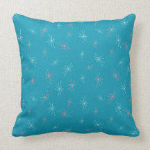 Coussin bleu fabuleux d'étoiles de KRW les années 