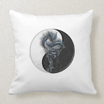 Coussin chinois de MoJo de dragon de Yin Yang