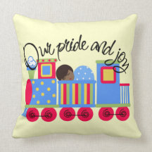 Coussin de MoJo d'Américain de fierté et de joie
