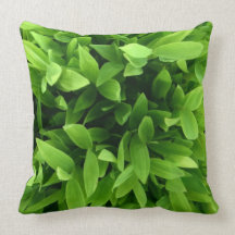 Coussin de nature de feuille de vert