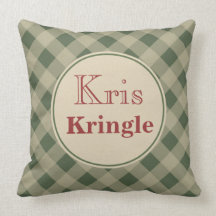 Coussin de Noël de Kris Kringle
