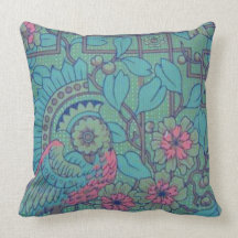 Coussin de paon