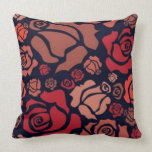 Coussin de roses rouges