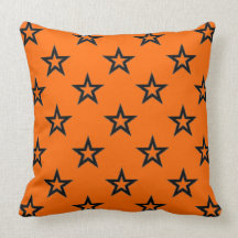 Coussin décoratif orange d'étoile superbe
