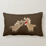 Coussin Grand-Teethed mignon d'hyènes de bande des oreillers american