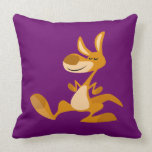 Coussin mignon de kangourou de danse de bande dess oreillers american