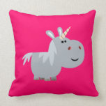 Coussin mignon de licorne de bande dessinée d'Unsc oreillers american