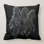 Coussin noir de Mojo d'Américain d'étalons oreillers american