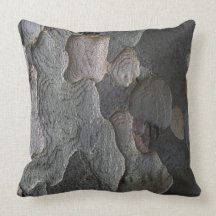Coussin organique naturel de texture d'écorce d'ar