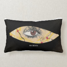 Coussin rectangulaire, « Oeil "