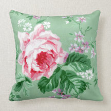 Coussin rose victorien de MoJo d'Américain de jard
