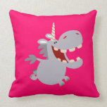 Coussin Toothy mignon de licorne de bande dessinée oreillers american